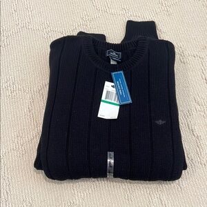 Dockers Black Crewneck Sweater Classic Style
